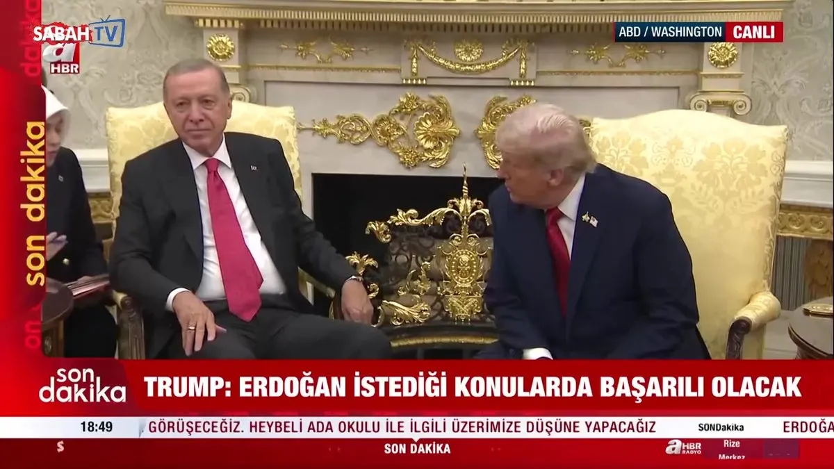 Başkan Erdoğan-Trump görüşmesi başladı! videosunu izle
