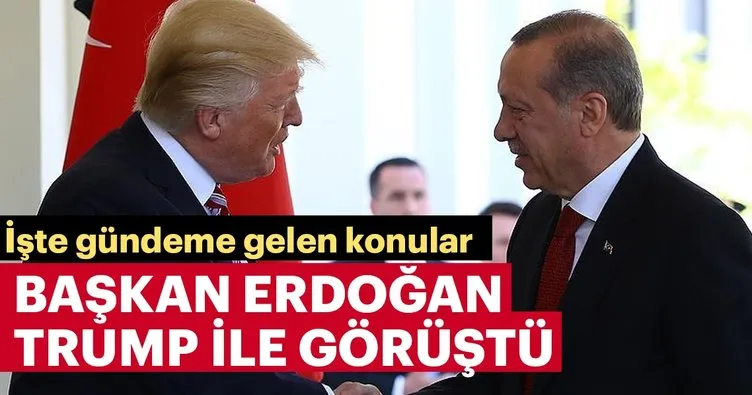 Başkan Erdoğan, Trump ile telefonda görüştü