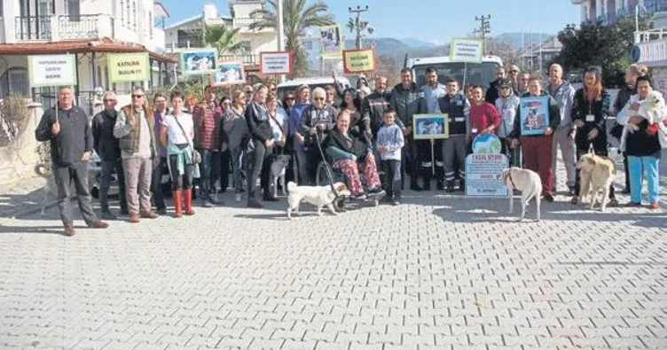 Fethiye’de köpek ölümlerine protesto