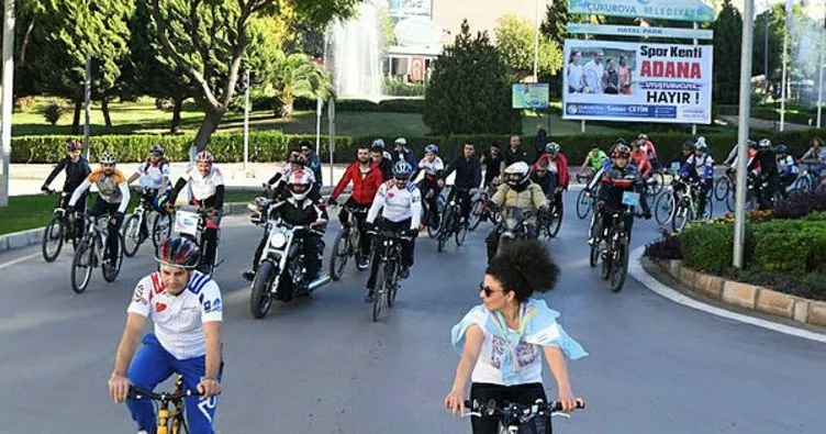 Adana’da pedaller uyuşturucuya karşı çevrildi