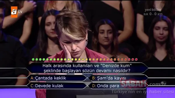 Öyle bir soruyu seyirciye sordu ki! Kim Milyoner Olmak İster 848. bölüm soru ve cevapları