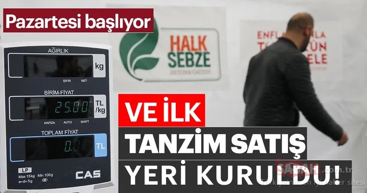 Başkentte tanzim satış noktaları kuruldu