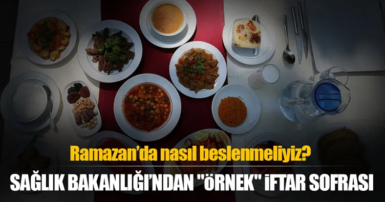 Sağlık Bakanlığından örnek ramazan sofrası