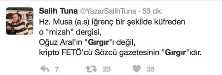 Sözcü'nün sözde mizah dergisi Gırgır'dan ahlaksız Hz. Musa karikatürü - 1