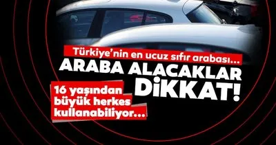 Türkiye’nin en ucuz sıfır arabası belli oldu! 16 yaşından büyük herkes kullanabiliyor...