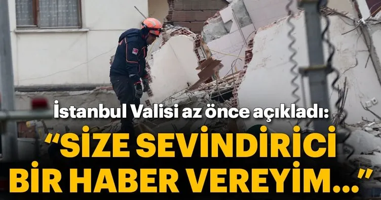 Son dakika: İstanbul Valisi’nden çöken binaya ilişkin açıklama
