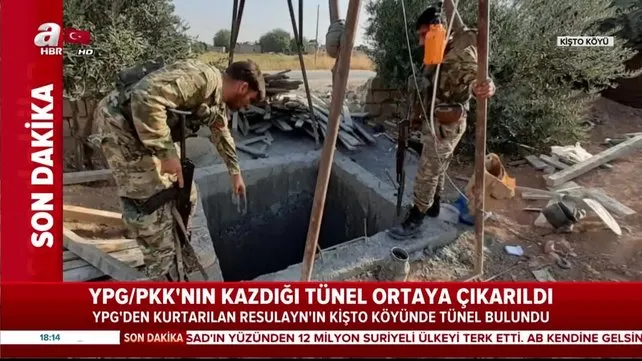 YPG/PKK'nın kazdığı tünel ortaya çıkartıldı