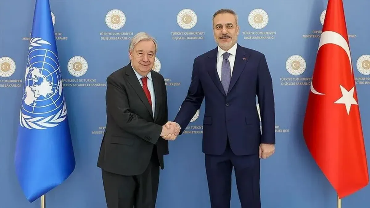 Dışişleri Bakanı Hakan Fidan ve BM Genel Sekreteri Antonio Guterres'in telefon görüşmesiyle ilgili görsel