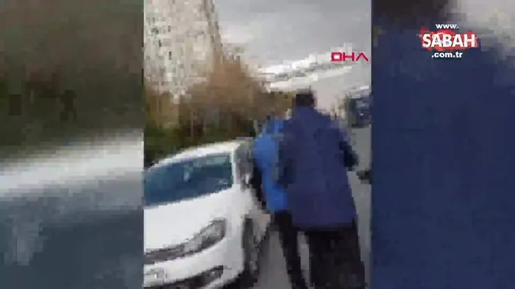 Kurye Esra'ya beyzbol sopalı saldırı girişimi kamerada | Video