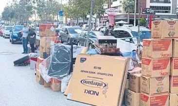 Depremzedeler eşya telaşında