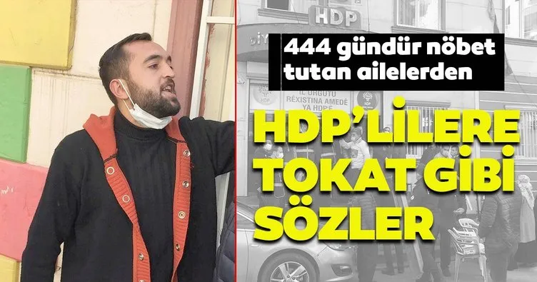 Evlat nöbetindeki aileler ile HDP’liler arasında gerginlik çıktı!