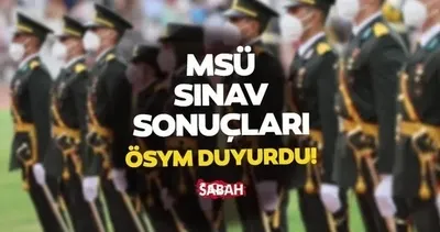 MSÜ sınav sonucu sorgulama || 2024 MSÜ sınav sonuçları ne zaman açıklanacak?