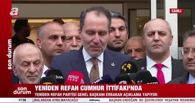 SON DAKİKA | Yeniden Refah Partisi Genel Başkanı Fatih Erbakan’dan Cumhurbaşkanlığı Adaylığı açıklaması | Video