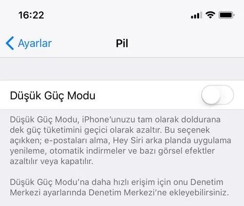 iOS 11 yüklü iPhone’un pil ömrünü uzatmak için ipuçları