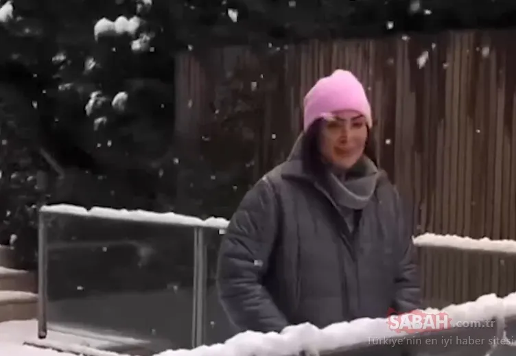 Türk sinemasının efsanesi Türkan Şoray bahçesinde kar keyfi yaptı, yorum yağdı: Güzelliğiniz hiç değişmiyor!