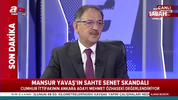 Mehmet Özhaseki'den canlı yayında Mansur Yavaş'ın sahte senet skandalı ile ilgili flaş açıklama!