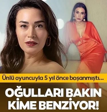 Ünlü oyuncuyla 5 yıl önce boşanmıştı... Ecem Özkaya’nın oğlu Ahmet Kaan bakın kime benziyor!