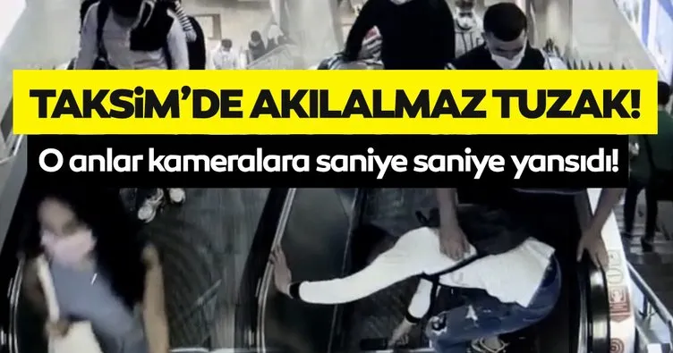 SON DAKİKA HABERİ! Taksim’de vatandaşa akılalmaz tuzak! O anlar kameralara böyle yansıdı...