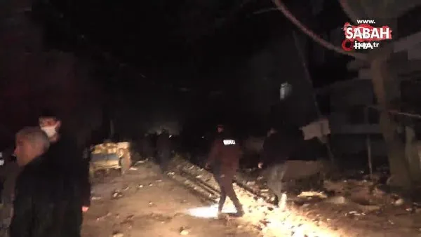 Antalya'da muz yüklü kamyonette sıkışan gaz patladı, ortalık savaş alanına döndü | Video