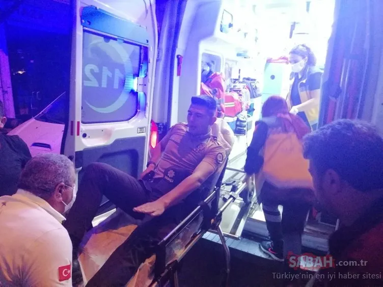Alkollü sürücü önce bekçiyi ezdi, sonra polis memurunun ayağını kırdı