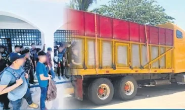 Kamyonda insanlık dramı