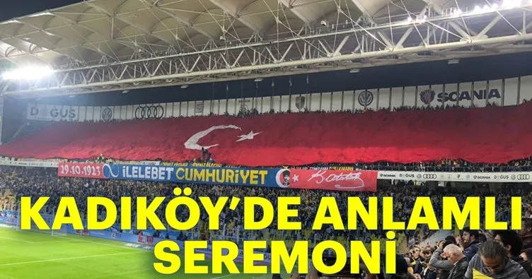 Fenerbahçe-Ankaragücü maçında anlamlı seremoni