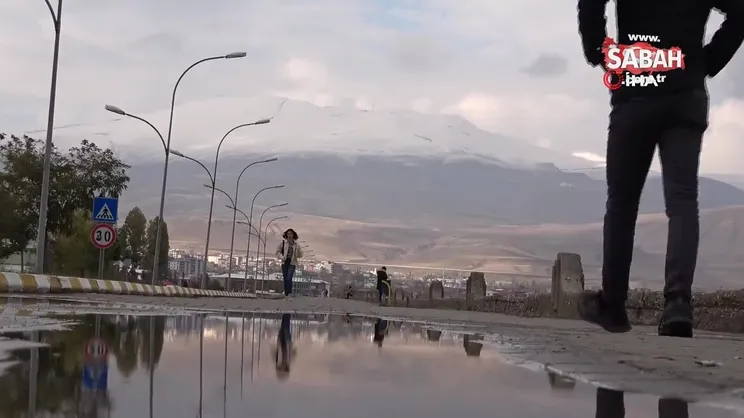 Nemrut Kalderası beyaza büründü | Video