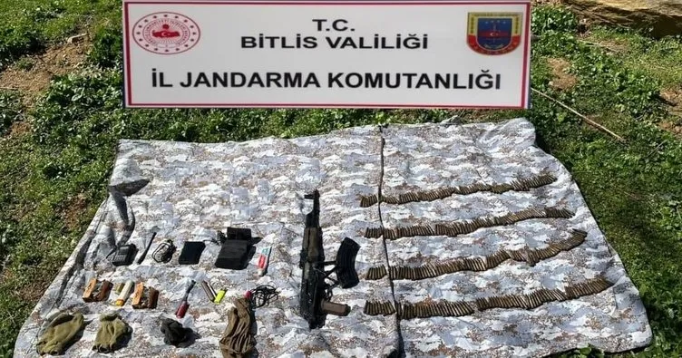 Bitlis’te toprağa gömülü mühimmat bulundu