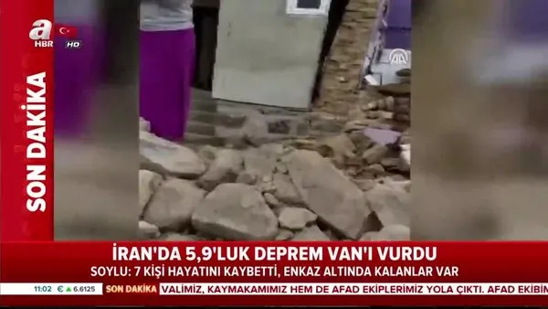 Van Başkale'deki deprem dehşeti kamerada:  ölü, enkaz altına kalanlar var | Video