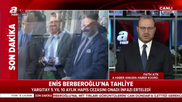 Enis Berberoğlu'na tahliye kararı