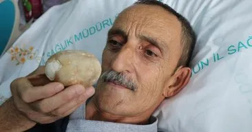 Mesanesinden 522 gramlık tek parça taş çıktı
