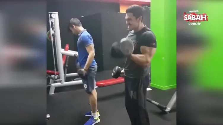 Spor salonunda şoke eden hareket!