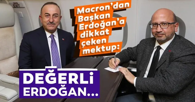 Son dakika: Dışişleri Bakanı Mevlüt Çavuşoğlu duyurdu: Macron, Cumhurbaşkanımıza el yazısı ile mektup gönderdi