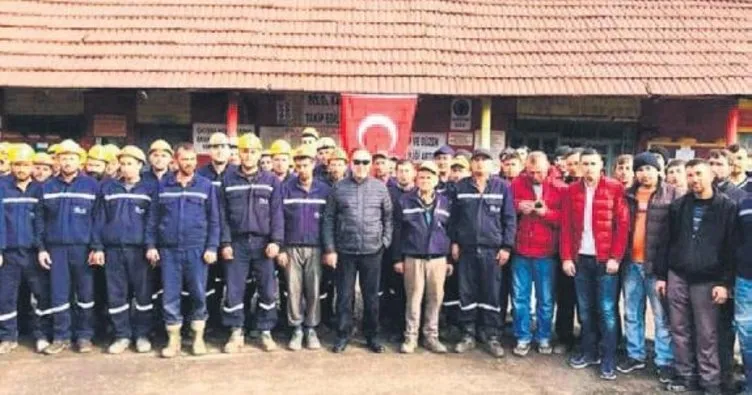 Maden işçilerinden Mehmetçiğe destek