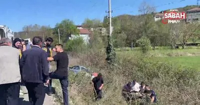Zonguldak’ta otomobil şarampole uçtu: 5 yaralı | Video