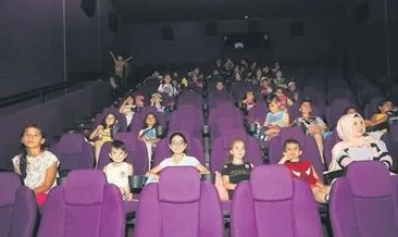 Şentepeli çocuklara sinema şenliği