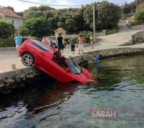 Şaşkına çeviren kaza! Aracı görenler gözlerine inanamadı