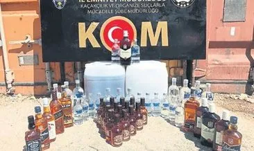 Gaziantep’te 131 şişe sahte alkol