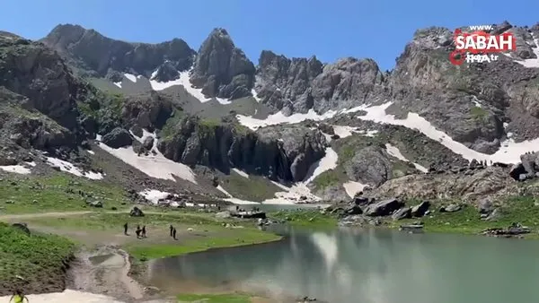 Hakkari Yüksekova'da terörden temizlenen Cilo Dağları ve Sat Buzul Gölleri'ne yoğun ilgi | Video