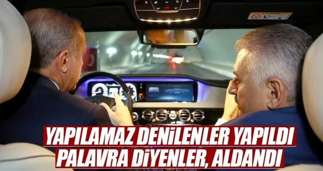 Avrasya Tüneli’nde test sürüşü yapıldı