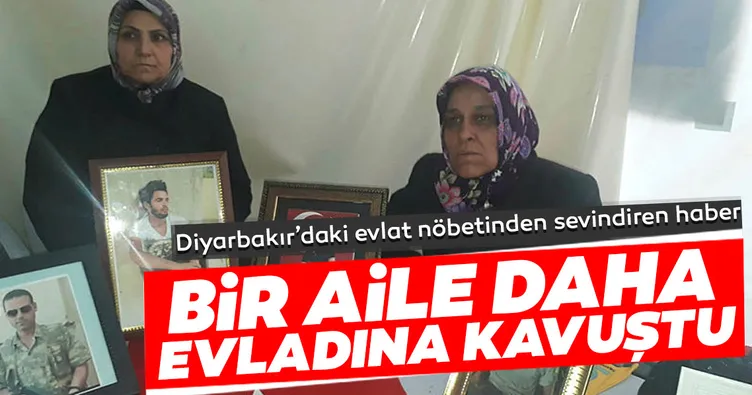 Son dakika: Diyarbakır'daki evlat nöbetinde bir aile daha evladına kavuştu