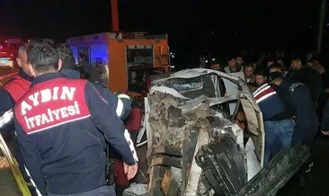 Aydın’da katliam gibi kaza: 2 ölü 3 ağır yaralı