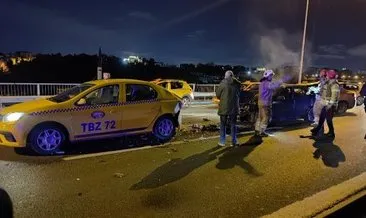 15 Temmuz Şehitler Köprüsü’nde 10 aracın karıştığı 3 kaza: 3 yaralı