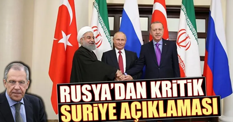 Lavrov’dan kritik Suriye açıklaması