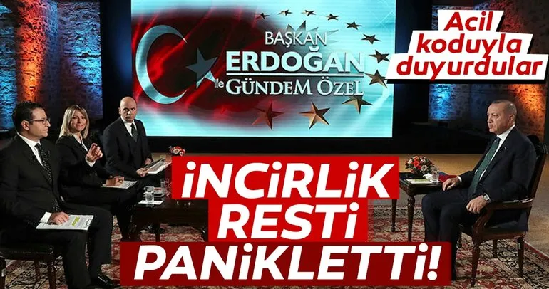 Başkan Erdoğan’ın İncirlik resti Avrupa’yı panikletti! Reuters acil koduyla duyurdu!