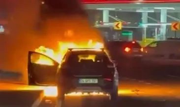 Seyir halindeki cip alev alev yandı!