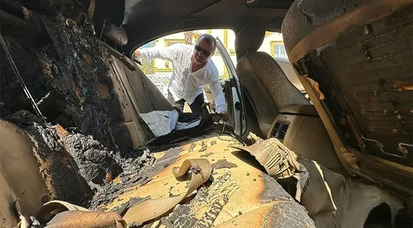 Molotoflu saldırı anı