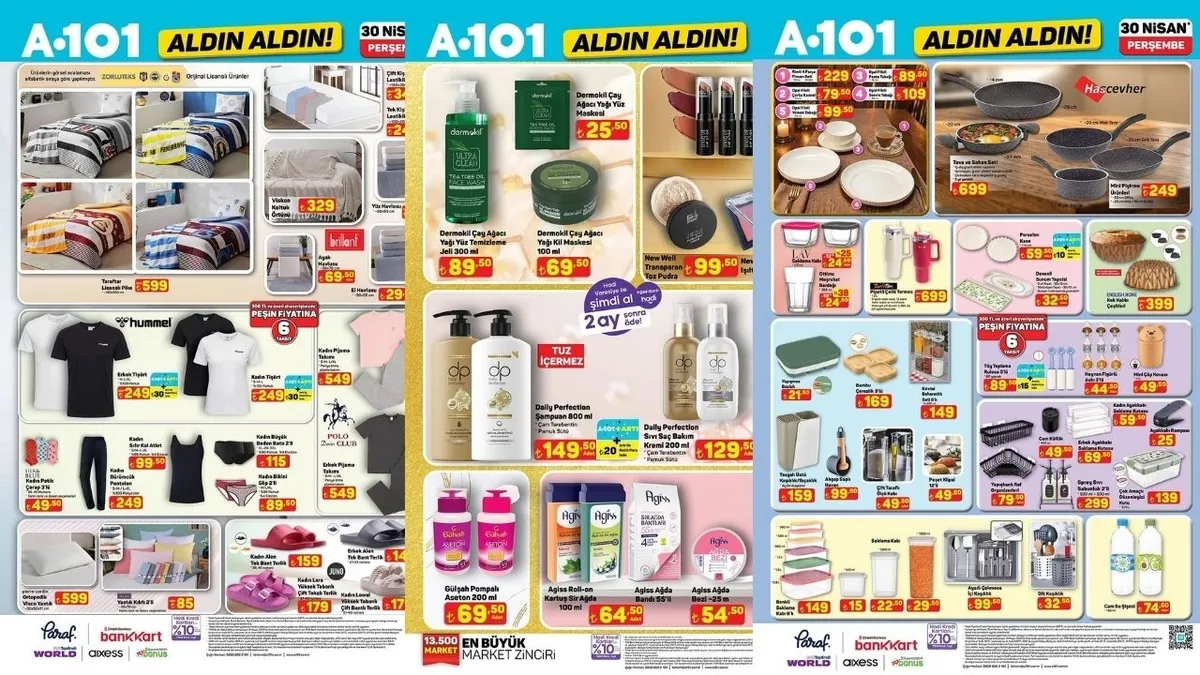 A101 AKTÜEL YENİ HAFTA İNDİRİMLERİ: A101aktüel 30 Nisan: çadırlar, şişme yataklar, epilasyon cihazı...