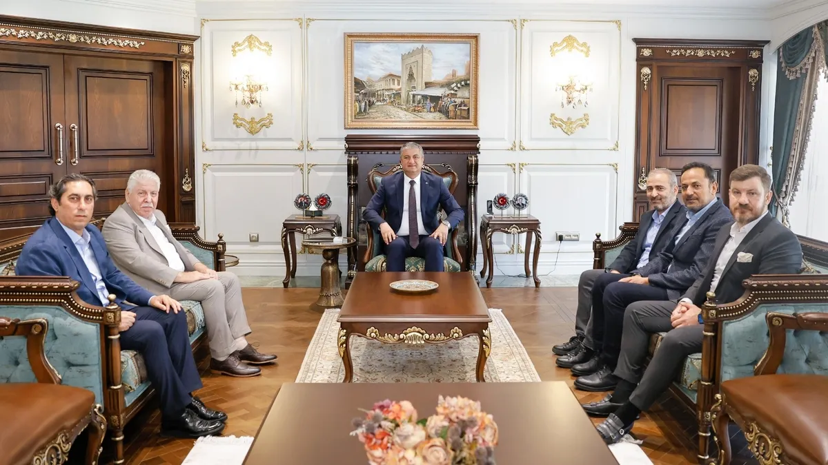 Adana Valisi Mustafa Yavuz makamında açıklamalarda bulunurken