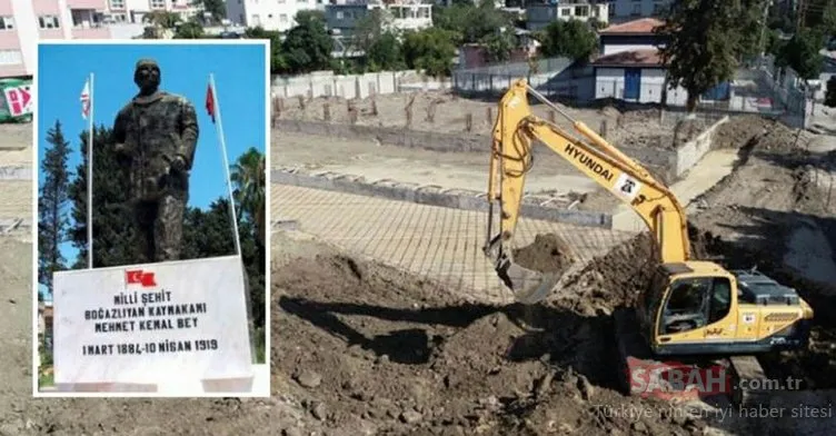 CHP'li belediyeden büyük saygısızlık! Milli şehitin anıtının yerine bakın ne koydular...